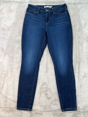 Levis High Rise Skinny Jeans Womens Size 8M Curvy Dark Wash Mid Rise Ankle 28"